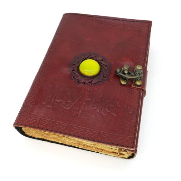 Vintage Harry Potter Phoenix Handcrafted Leather Hogwarts Journal Diary 7” x 5” - Picture 2 of 7